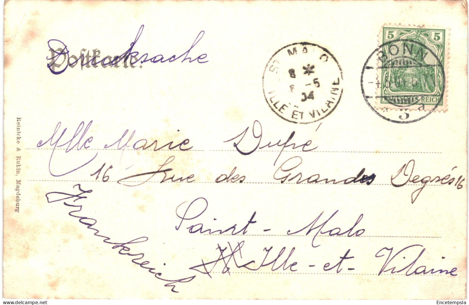 CPA Carte Postale Germany Bonn Abfahrt Des S. S. D. Kaiserin Auguste Victoria 1904 VM78415 - Bonn