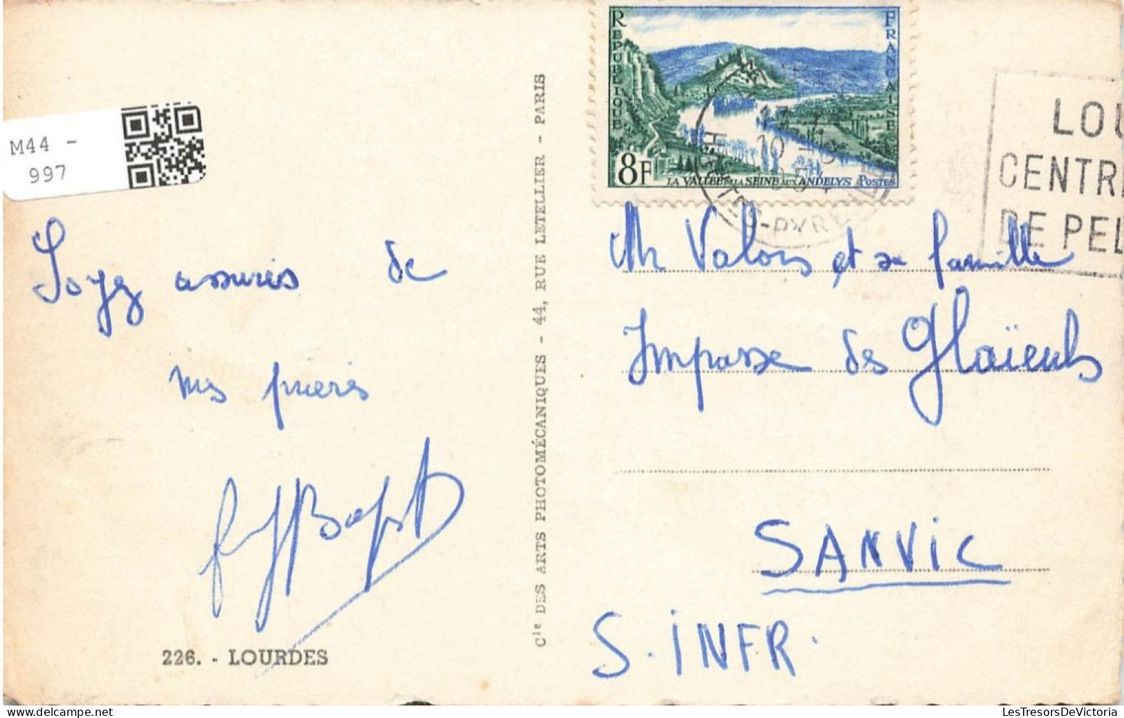 FRANCE - Lourdes - Souvenir De Lourdes - à La Grotte J'ai Prié Pour Vous - Carte Postale Ancienne - Lourdes