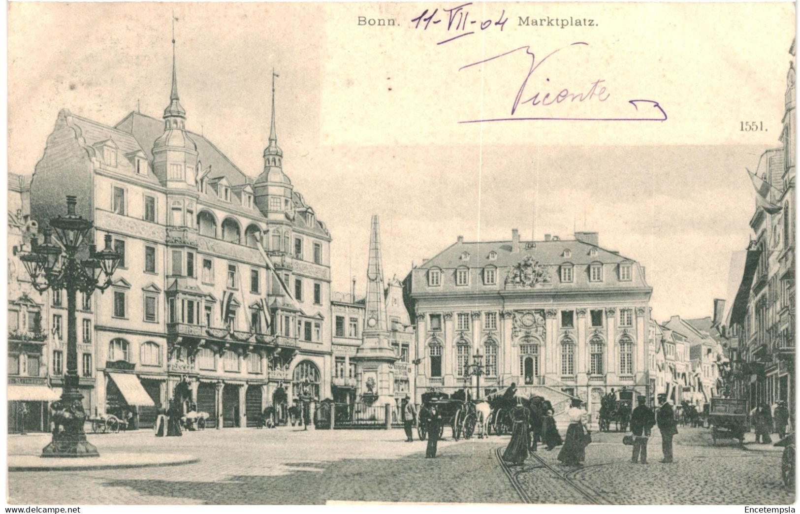 CPA Carte Postale Germany Bonn Marktplatz 1904 VM78417 - Bonn