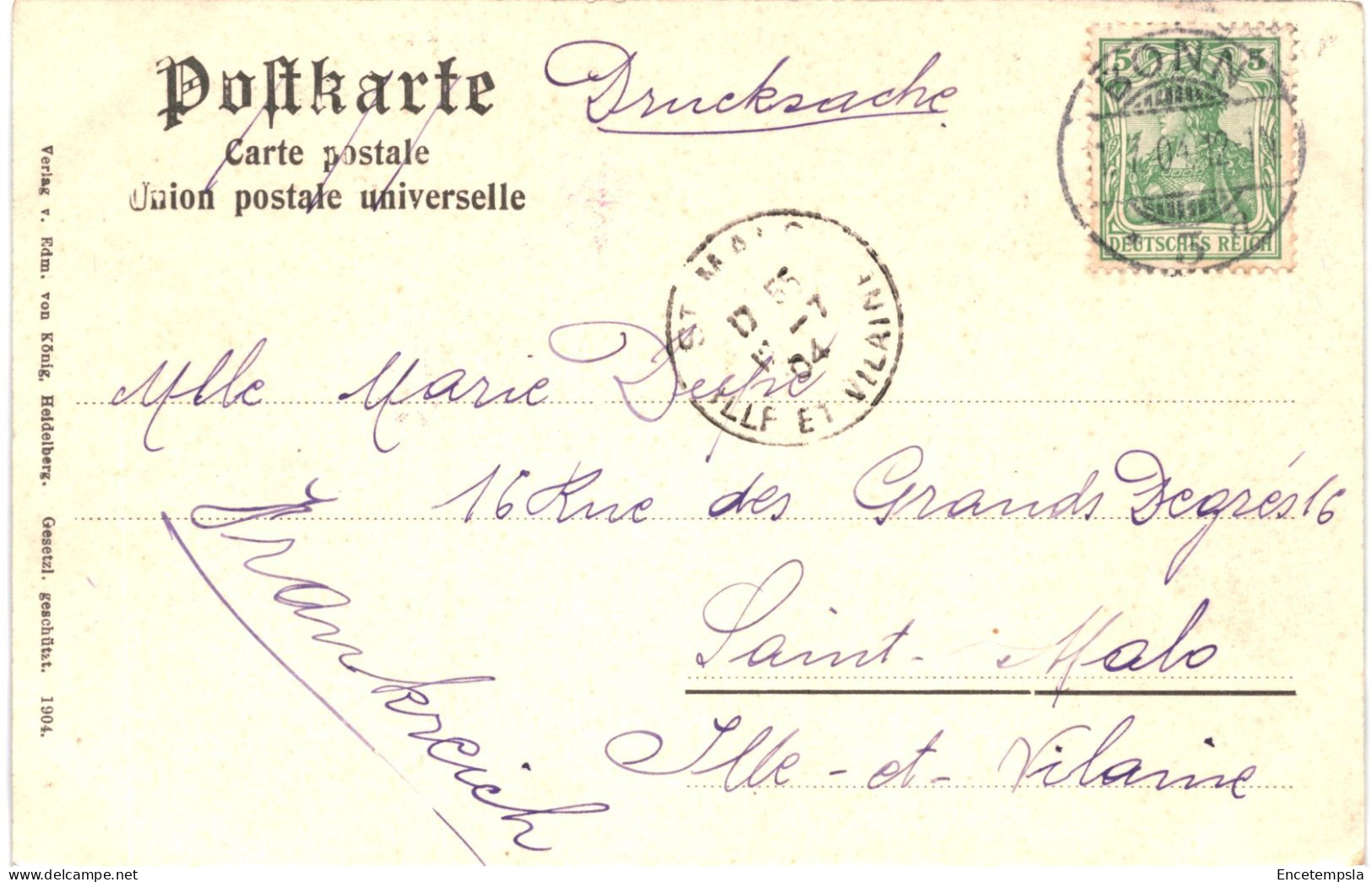 CPA Carte Postale Germany Bonn Marktplatz 1904 VM78417 - Bonn