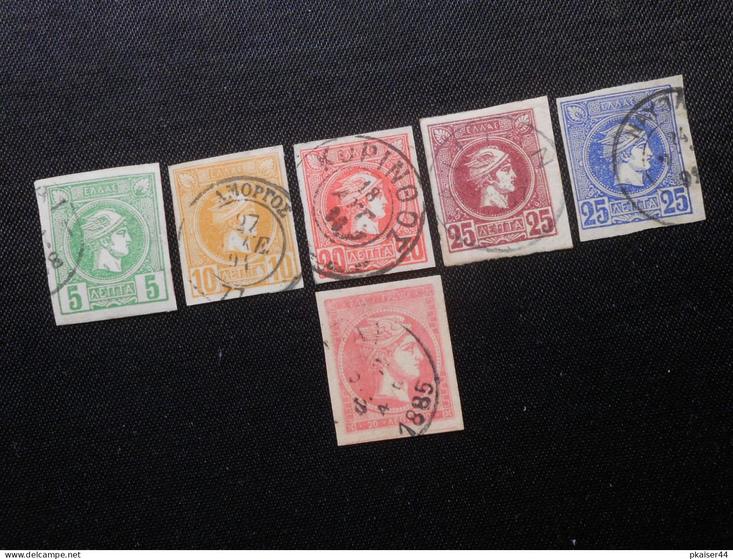 GR  Mi 69c/79bC/80bC/81bC/90B/59a  Hermeskopf  1886/93 - Used Stamps