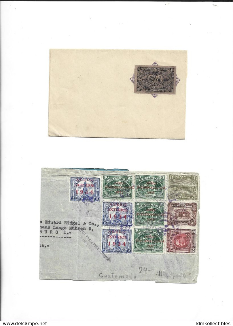 GUATEMALA - POSTAL HISTORY LOT - 4 COVERS - Guatemala