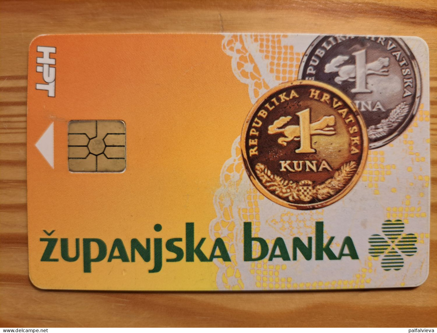 Phonecard Croatia - Zupanjska Bank, Money, Coin, Kuna - Croazia