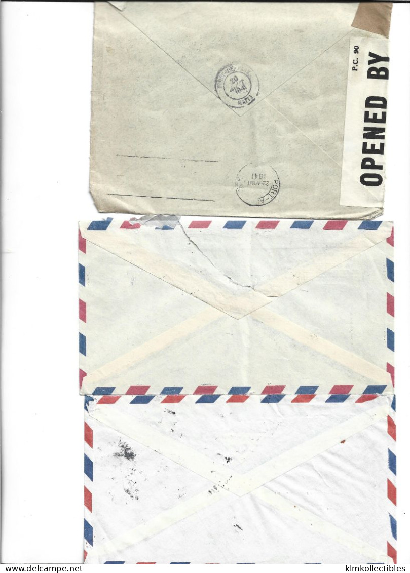 HAITI - POSTAL HISTORY LOT - 3 COVERS CENSORED UNITED NATIONS AIRMAIL - Haïti