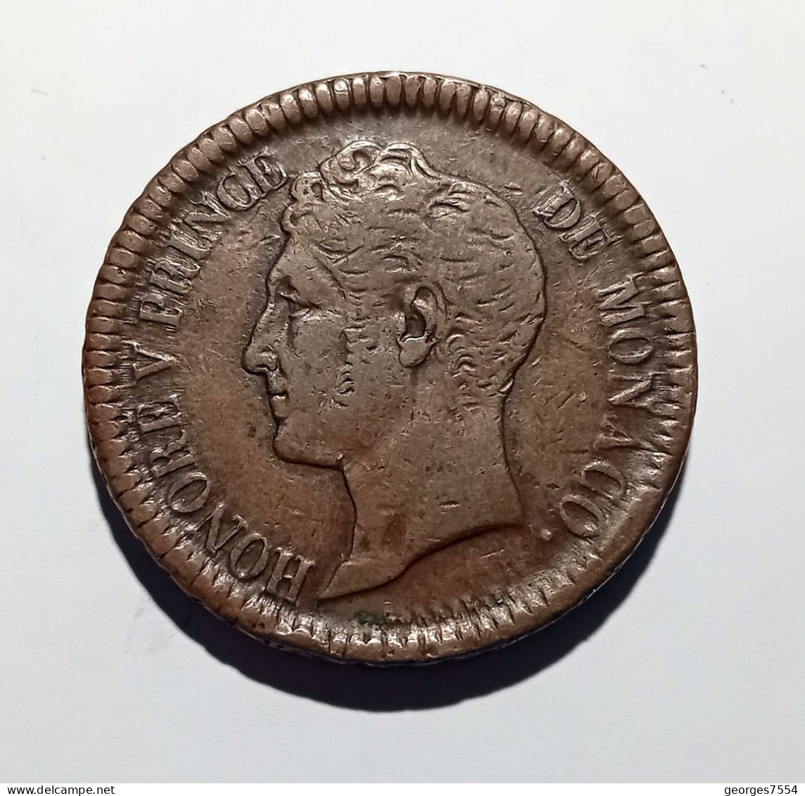 MONACO - UN DECIME 1838 C - Bronze TTB - Charles III.