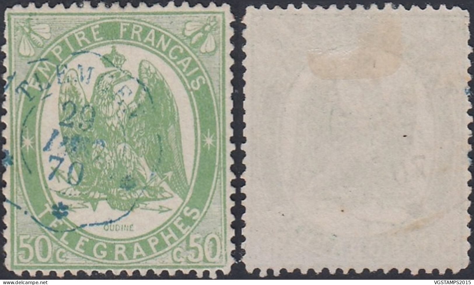 Algérie 1868 (Colonie Française) - Timbre Neuf. Timbre Télégraphe Nr.: 6. Qualité Normale.... (EB) DC-12493 - Posta Aerea