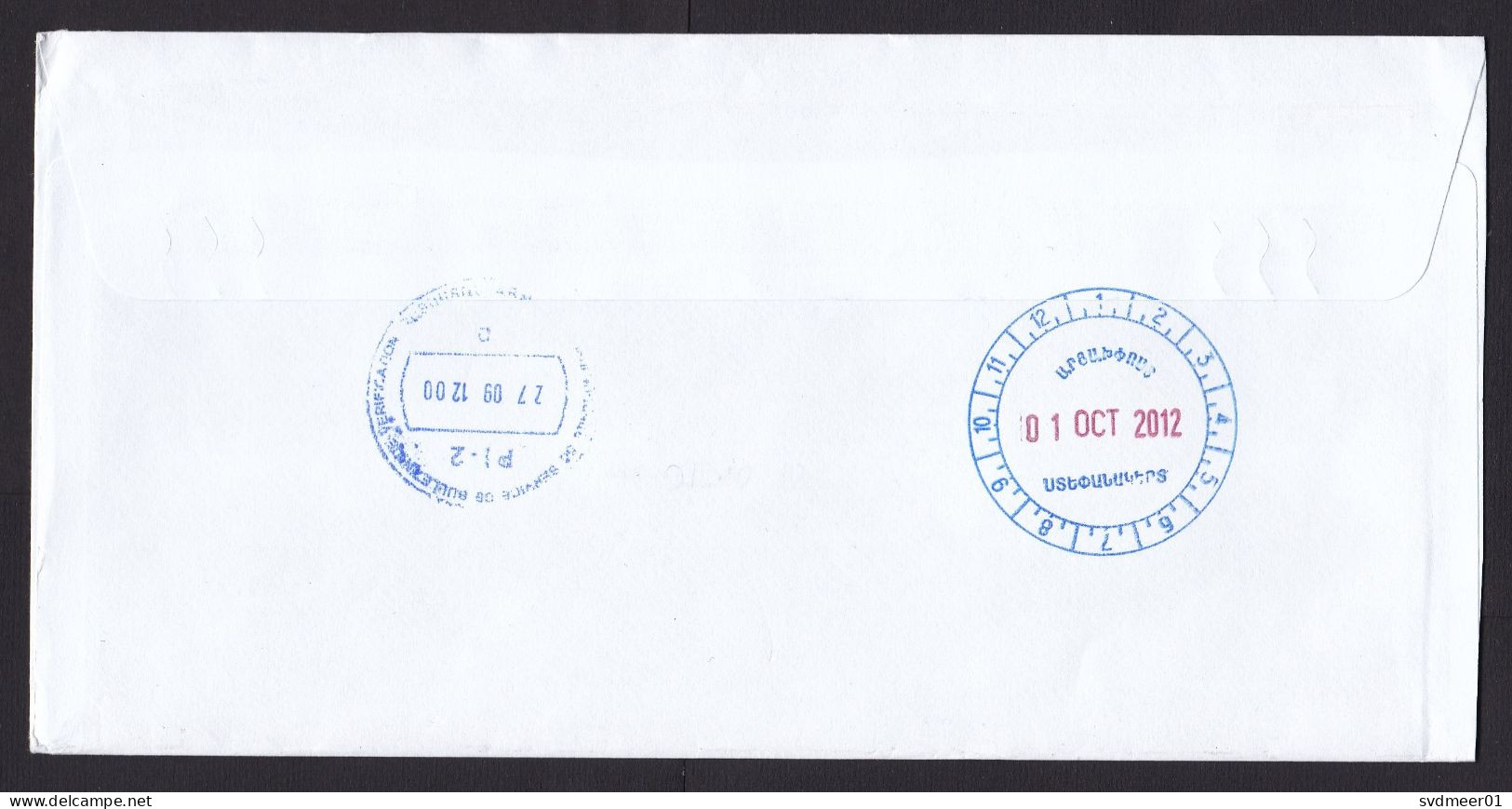 French Polynesia: Cover To Armenia, 2012, Postal Service, CN22 Customs Declaration Label (minor Crease) - Brieven En Documenten