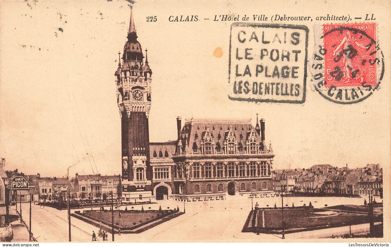 FRANCE - Calais - L'hôtel De Ville (Debrouwer Architecte) - L L - Vue De L'extérieur - Carte Postale Ancienne - Calais