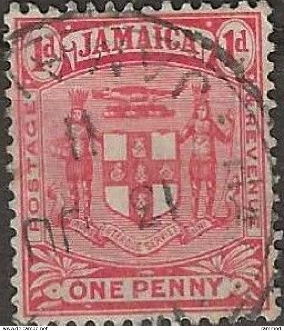 JAMAICA 1906 Arms Of Jamaica - 1d. - Red FU - Jamaica (...-1961)