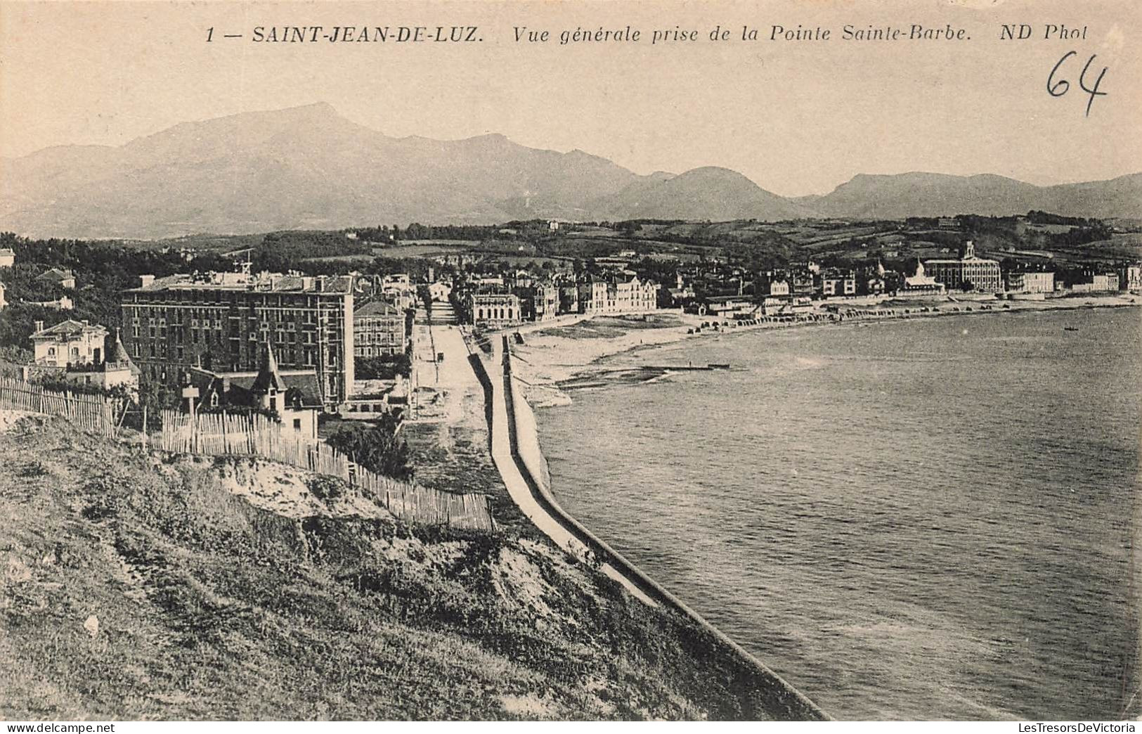 FRANCE - Saint Jean De Luz - Vue Générale Prise De La Pointe Sainte Barbe - Carte Postale Ancienne - Saint Jean De Luz