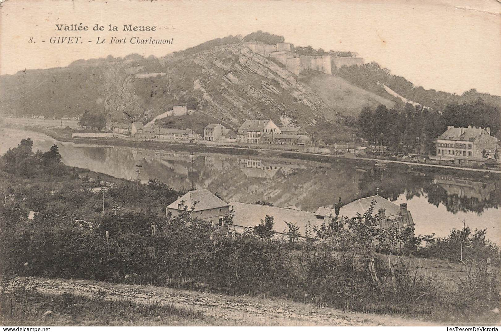 FRANCE - Givet - Vue Sur Le Fort Charlemont - Vallée De La Meuse - Carte Postale Ancienne - Givet