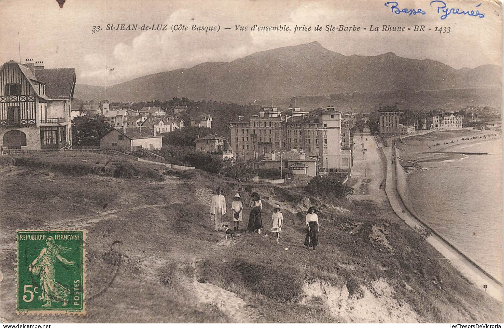 FRANCE - Saint Jean De Luz - Vue D'ensemble - Prise De Sainte Barbe - La Rhune - Carte Postale Ancienne - Saint Jean De Luz