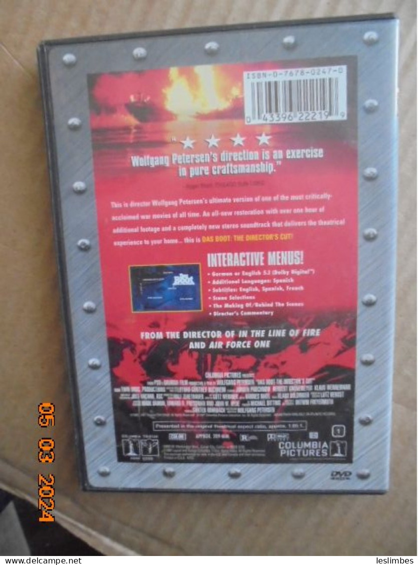 Das Boot - [DVD] [Region 1] [US Import] [NTSC] Wolfgang Petersen - Histoire