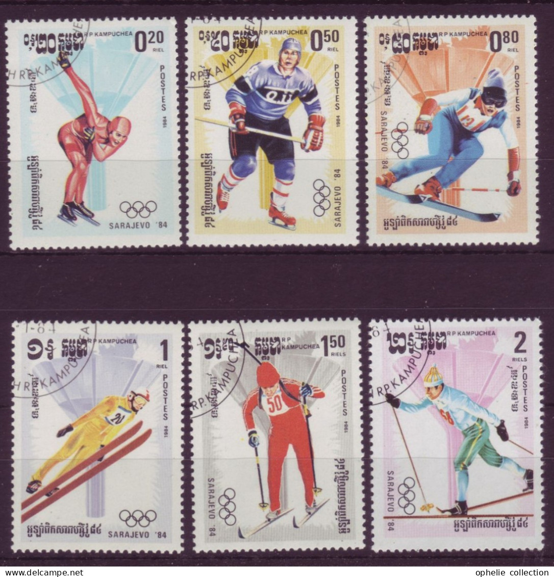 Asie - Kampuchea - 1984 - Sarajevo - Jeux Olympiques D'hiver - 6 Timbres Différents -  6602 - Kampuchea