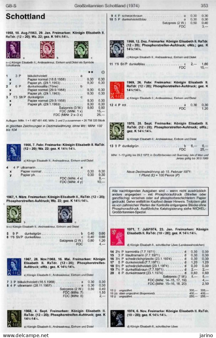 Grossbritannien Michel catalogue 2022, 570 pages on CD, UK, Nordirland, Schottland, Wales, Irland