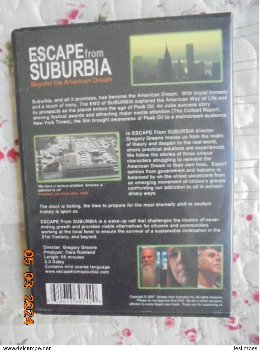 Escape From Suburbia : Beyond The American Dream [DVD] [Region 1] [US Import] [NTSC] Gregory Greene - Documentaires