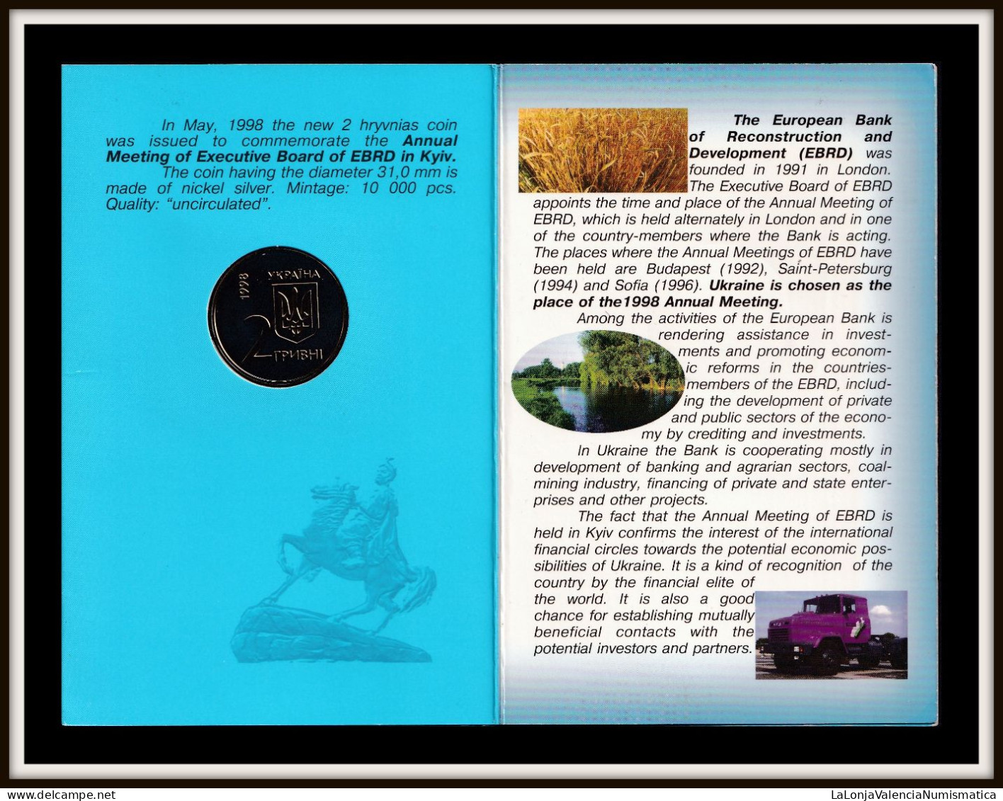 Ucrania Ukraine 2 Hryvni BERD 1998 Km 48 Sc Unc - Ukraine