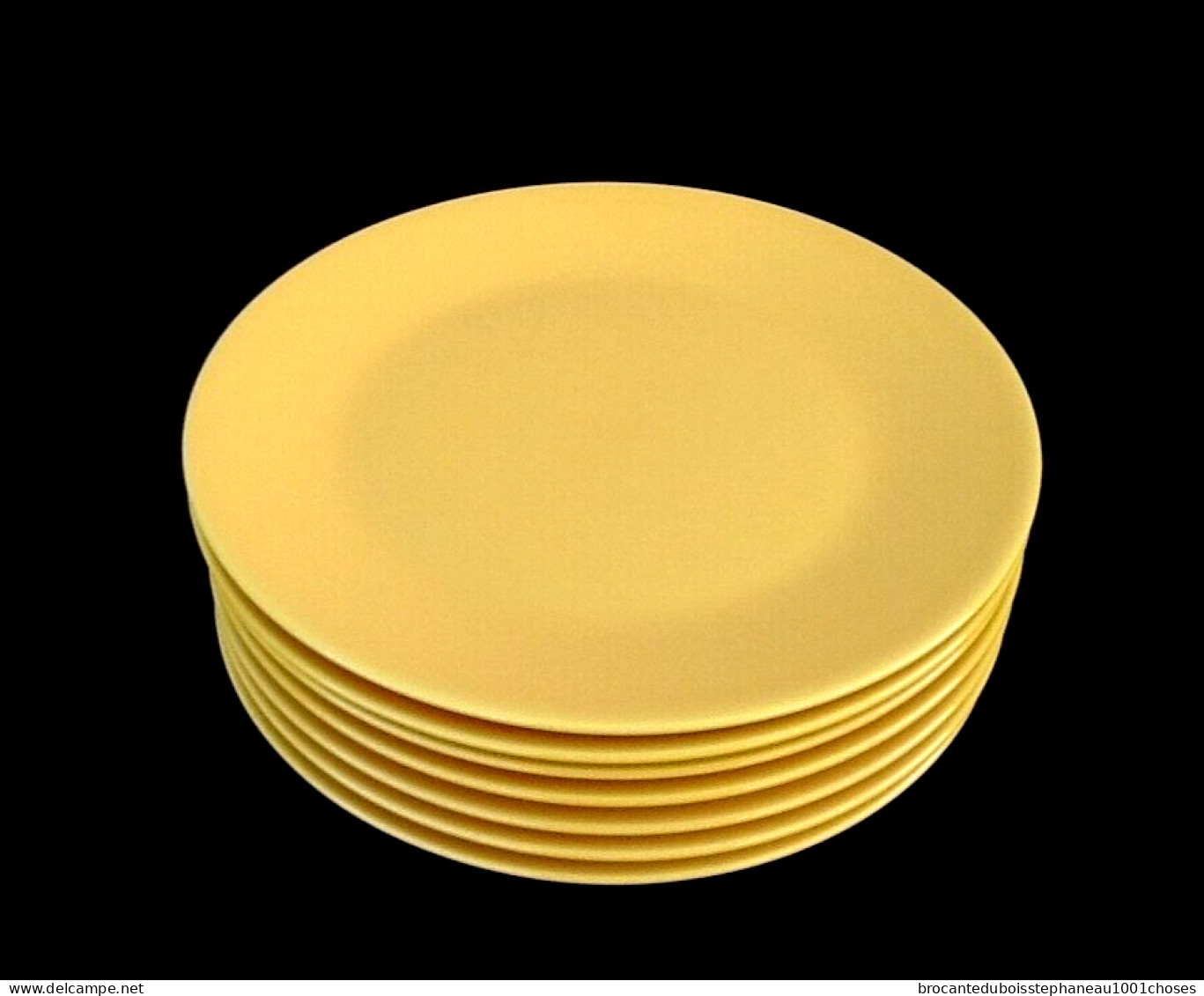 7 Assiettes Plates  Céramique Design Italy Tavola OK - Teller