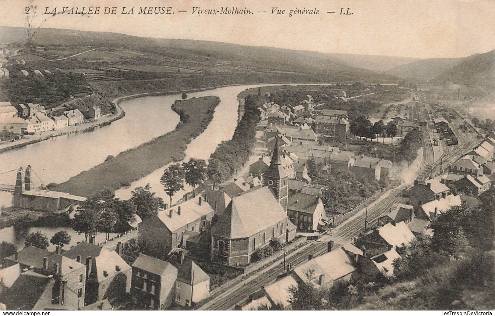 FRANCE - La Vallée De La Meuse - Vireux Molhain - Vue Générale De La Ville - L L - Carte Postale Ancienne - Other & Unclassified