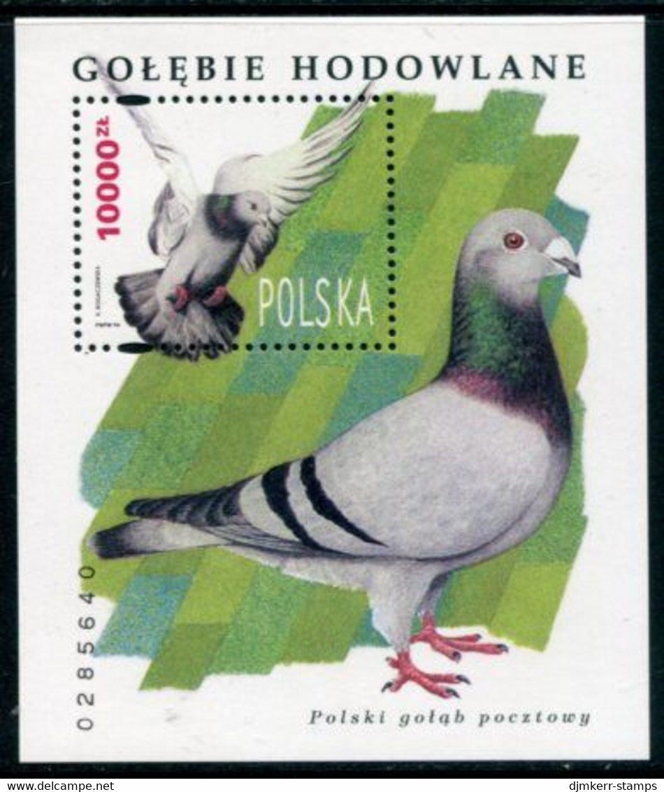 POLAND 1994 Pigeons Block MNH / **. Michel Block 126 - Blocs & Feuillets