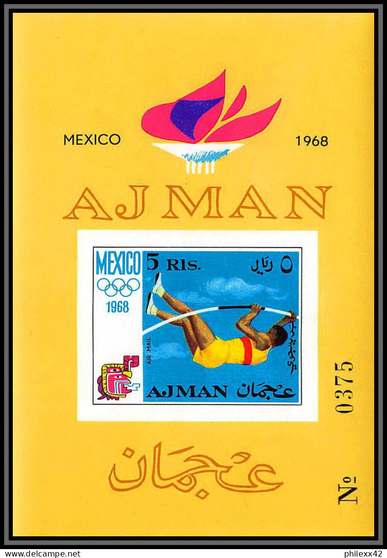 Ajman - 4509b/ N°247/257 B + Blocs N°33/34 B MEXICO 1968 Jeux Olympiques (olympic Games) Neuf ** MNH Non Dentelé Imperf - Zomer 1968: Mexico-City