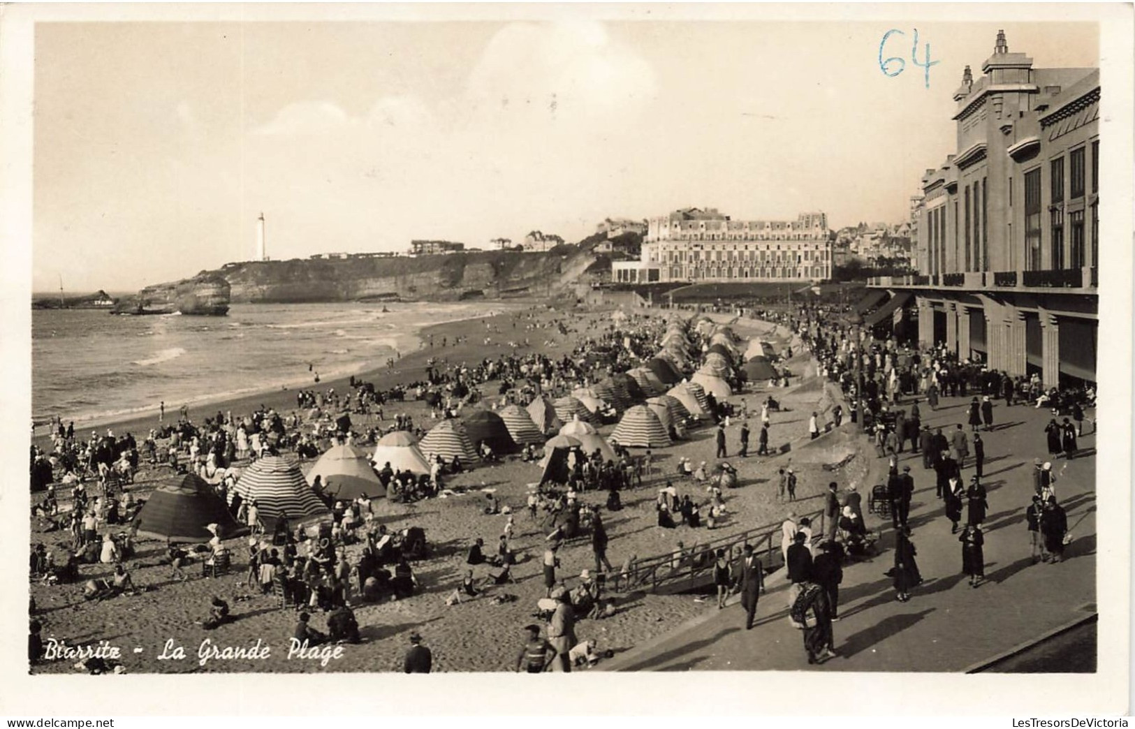 FRANCE - Biarritz - La Grande Plage - Carte Postale Ancienne - Biarritz