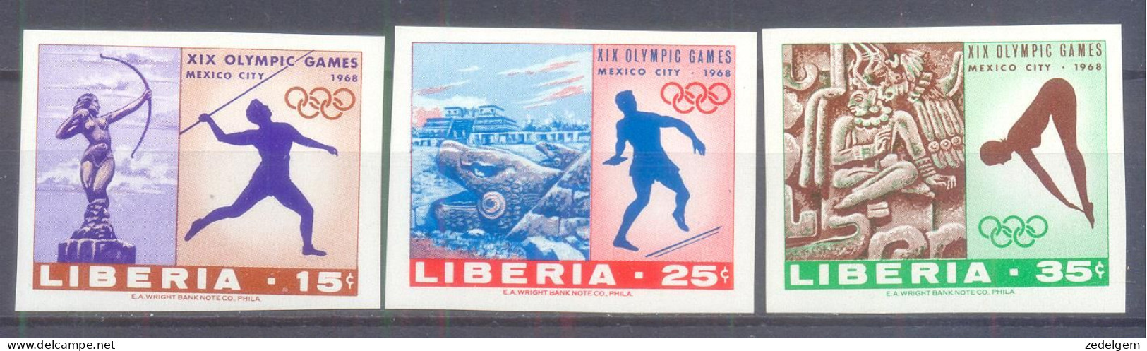 LIBERIA   (OLS128) XC - Summer 1968: Mexico City