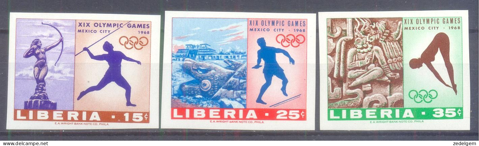 LIBERIA   (OLS128) XC - Zomer 1968: Mexico-City