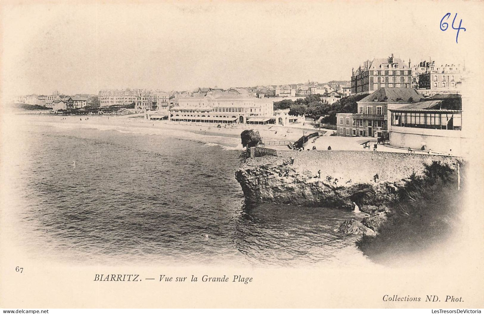 FRANCE - Biarritz - Vue Sur La Grande Plage - Carte Postale Ancienne - Biarritz