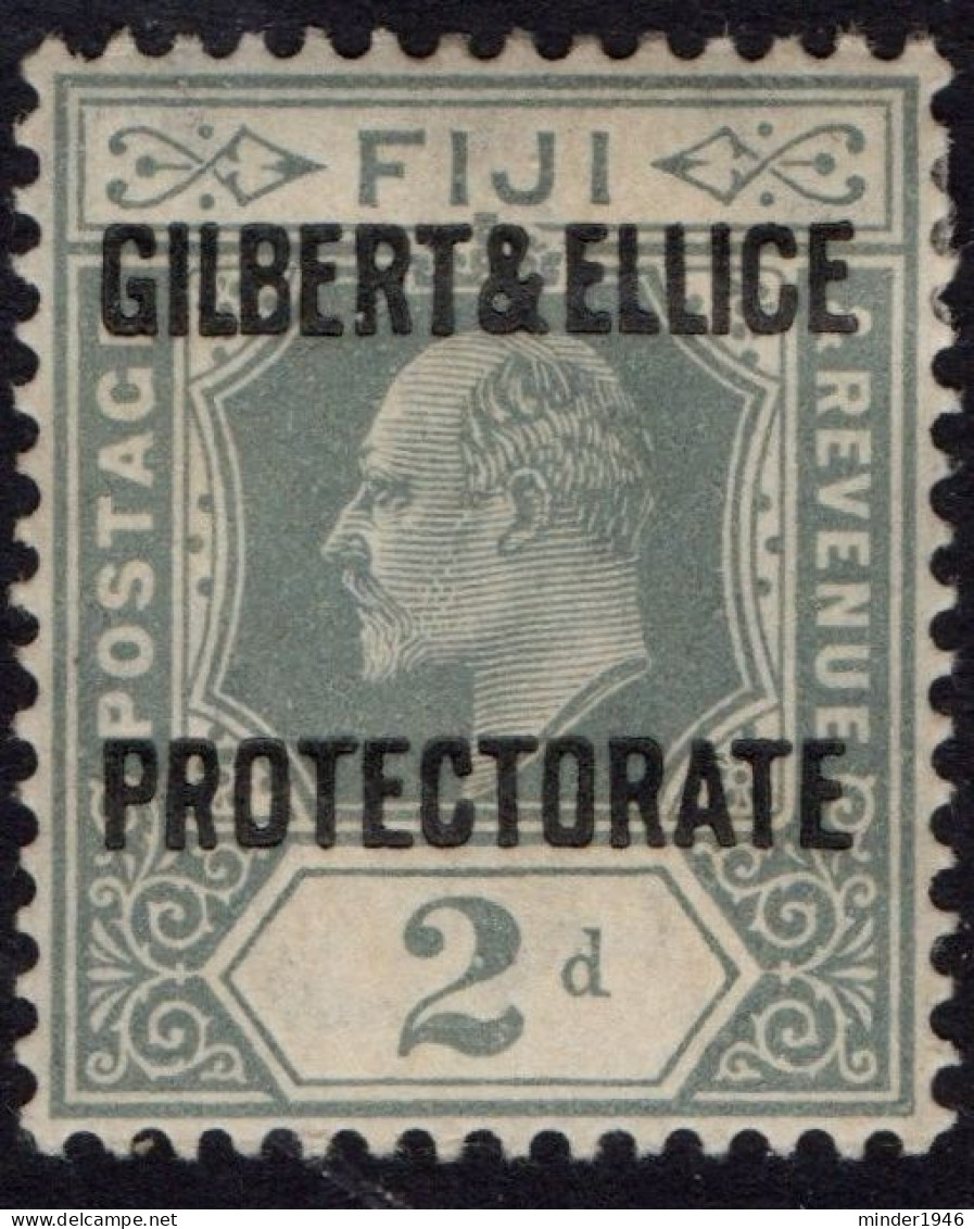 GILBERT & ELLICE ISLAND 1911 KEDVII 2d Grey SG3 MH - Gilbert & Ellice Islands (...-1979)