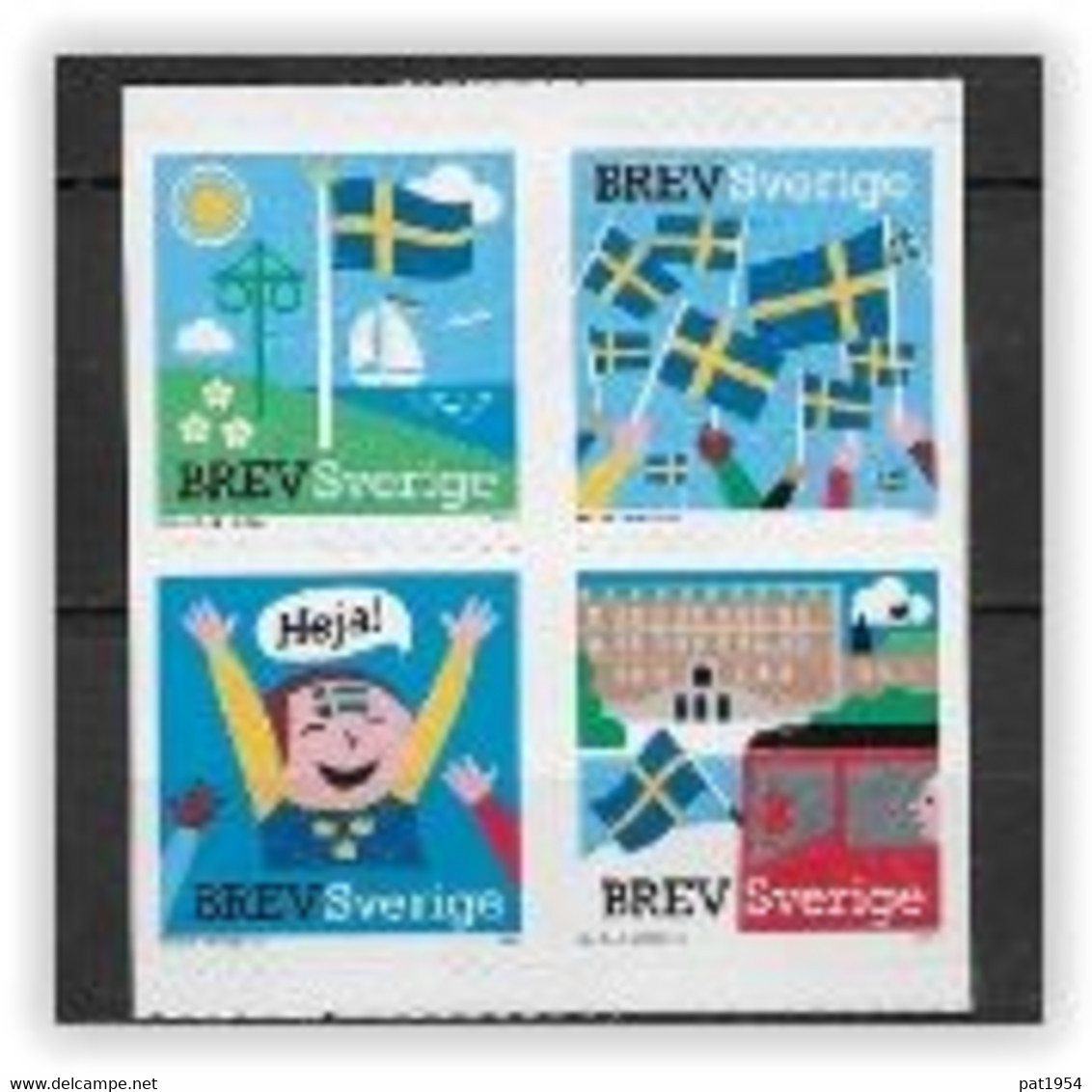 Suède 2011 N°2774/2777 Neufs Drapeau National - Unused Stamps