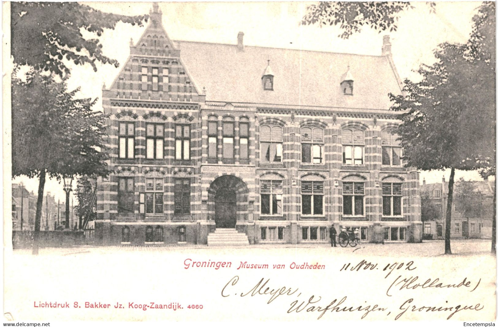 CPA Carte Postale Pays Bas Groningen Museum Van Oudheden Début 1900 VM78424 - Groningen