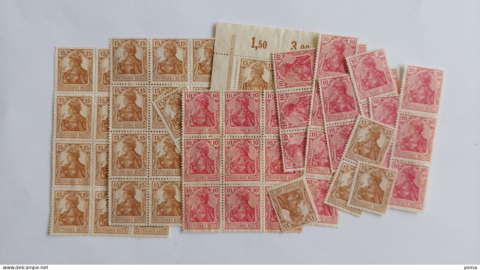 Lot De Plus De 300 Timbres Oblitérés Et Neufs Sans Charnières  -  1900 - 1920 - Sammlungen