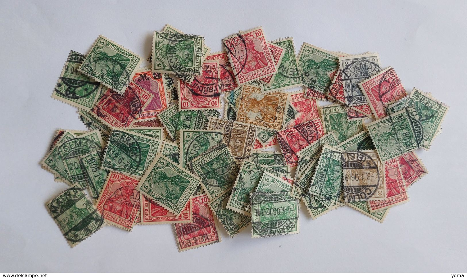 Lot De Plus De 300 Timbres Oblitérés Et Neufs Sans Charnières  -  1900 - 1920 - Sammlungen