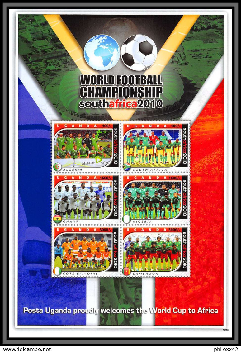 81263 Ouganda Uganda Mi N°2748/2753 South Africa** MNH Football Soccer 2010 Africa Teams 2011 Algerie Cameroun Ghana - 2010 – Südafrika