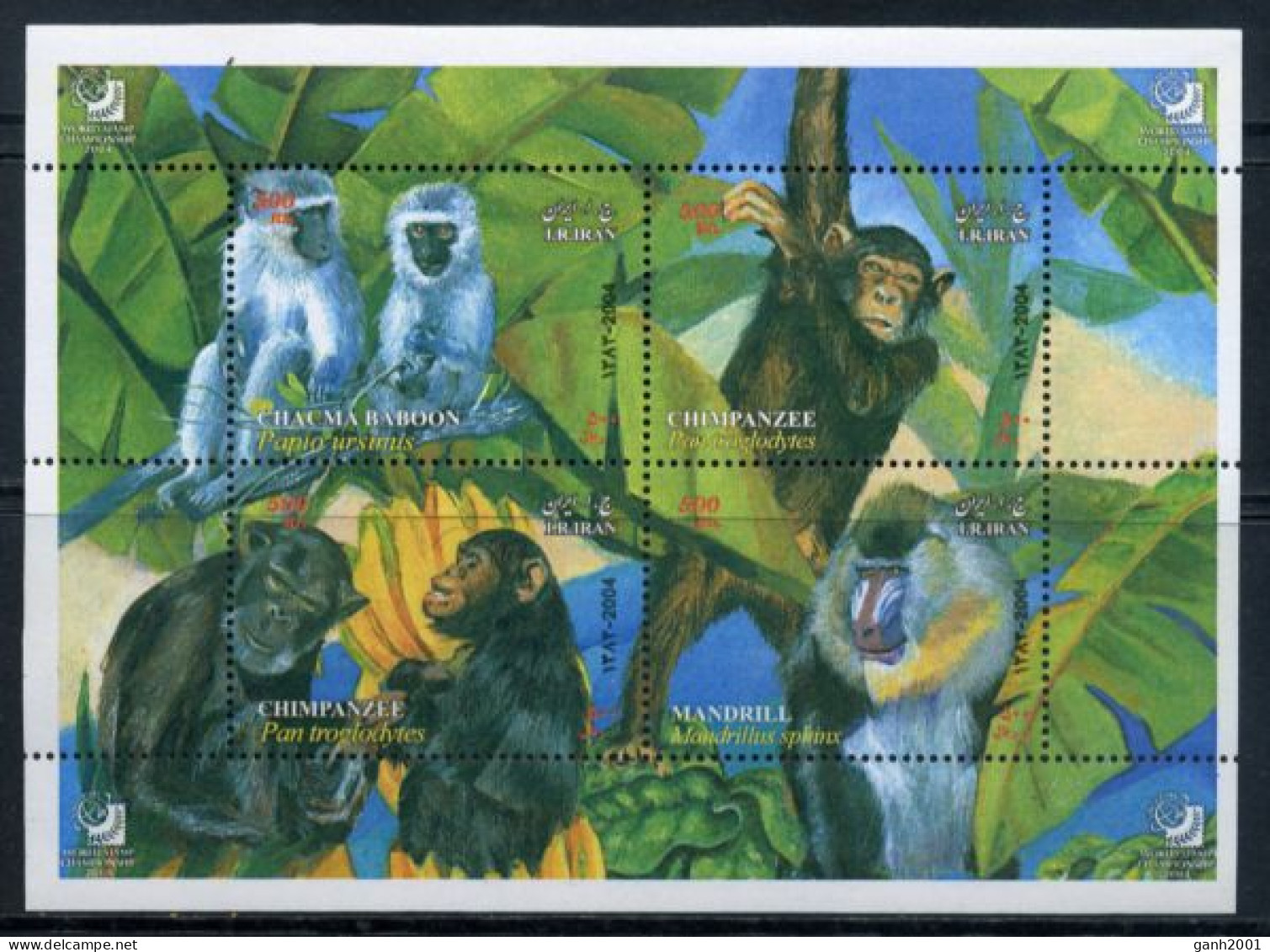 Iran 2004 / Monkeys Mammals Animals MNH Fauna Monos Säugetiere / Ao15  27-12 - Affen