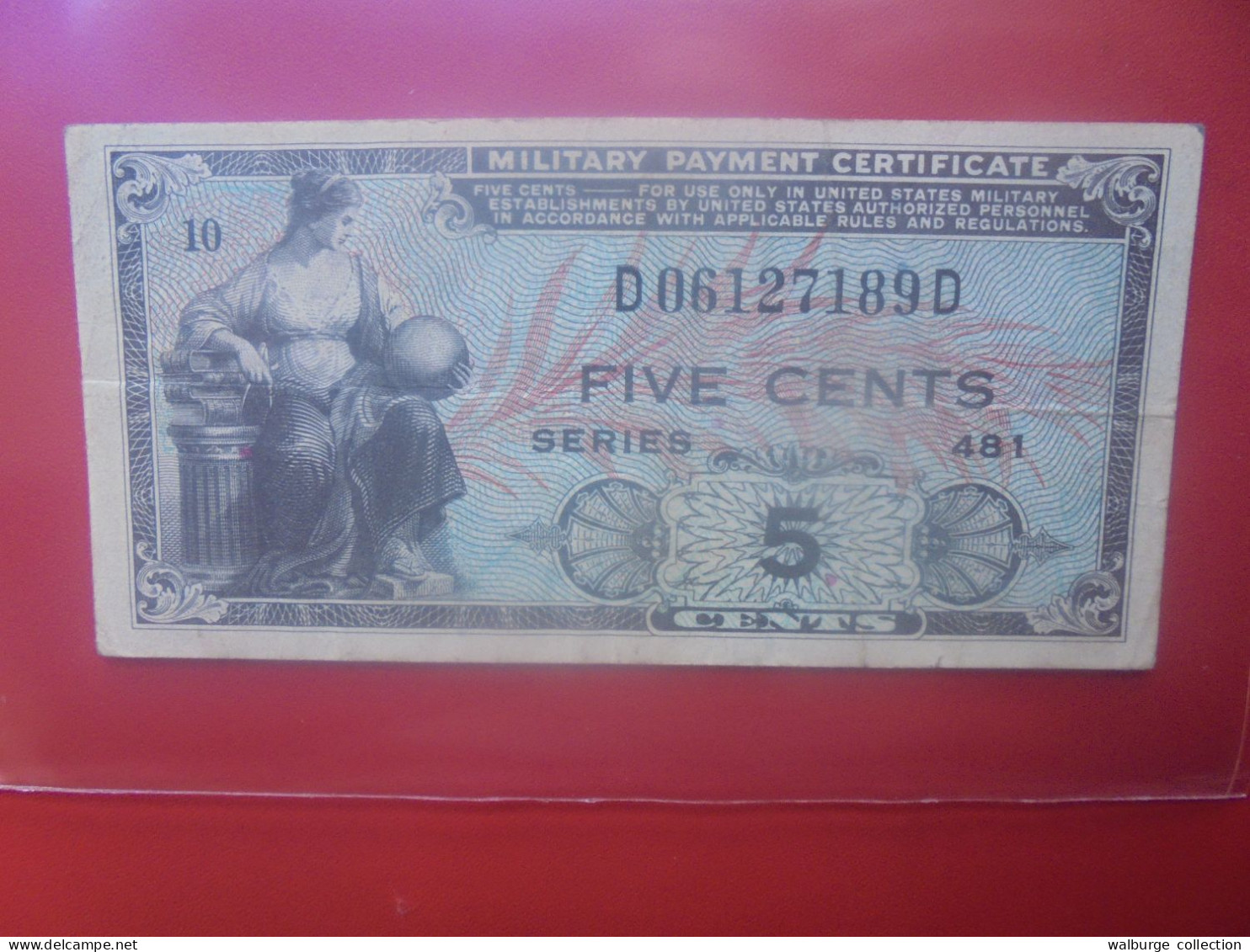 U.S.A (MILITARY) 5 Cents Série 481 (1951-54) Circuler (B.33) - 1951-1954 - Series 481