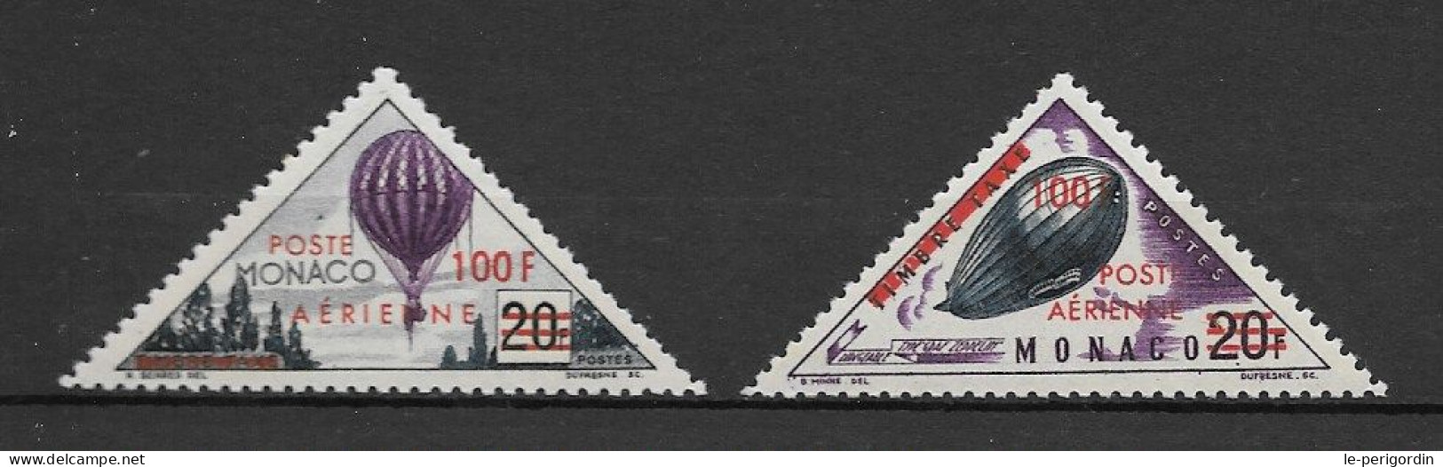 Monaco Pa Nos 61/62 , Neufs , ** , Sans Charniere , Ttb . - Poste Aérienne