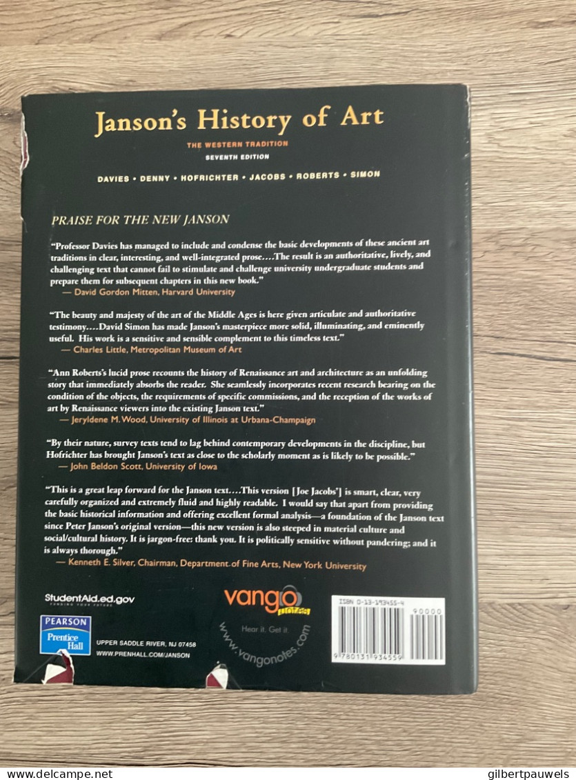 JANSON S HISTORY OF ART - Histoire De L'Art Et Critique