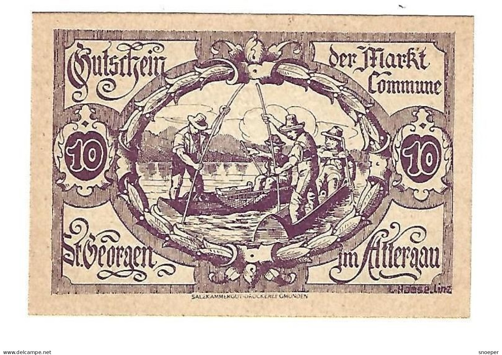 **Austria Notgeld St Georgen Im Attergau  10 Heller 889a - Oesterreich