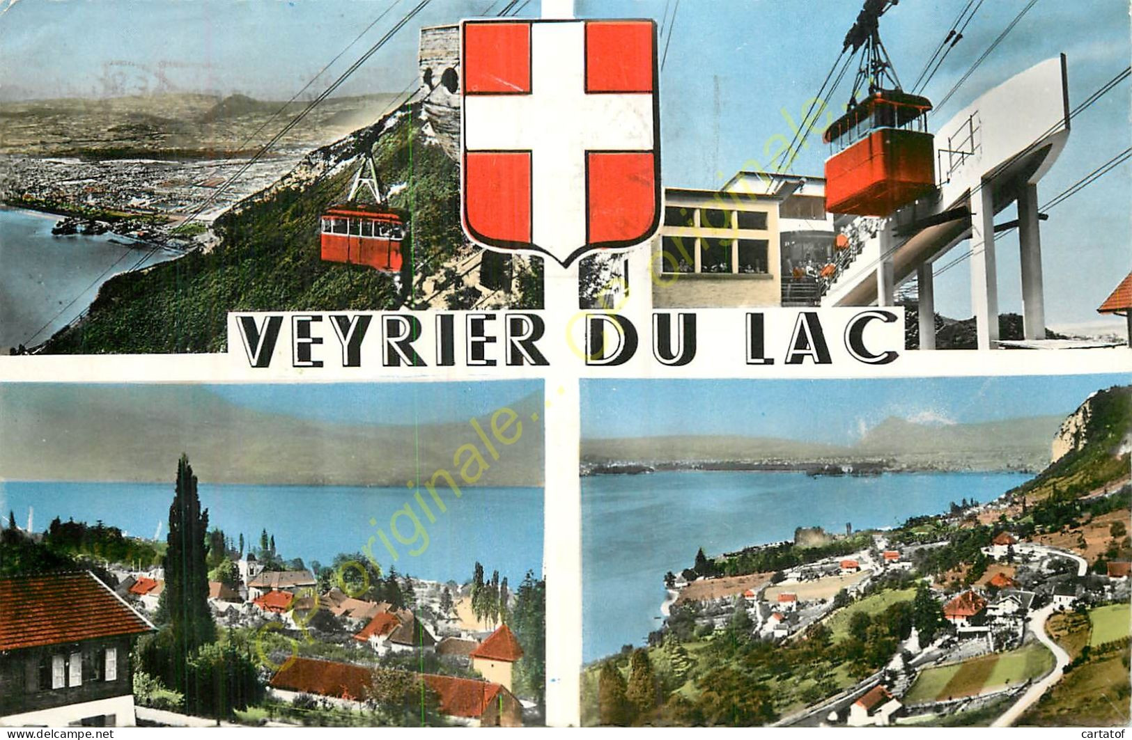 74.  VEYRIER DU LAC .  CP Multivues . - Veyrier