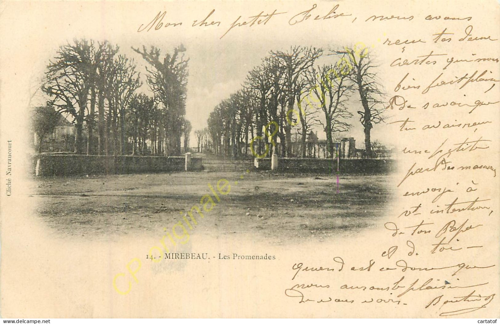 86.  MIREBEAU . Les Promenades . - Mirebeau