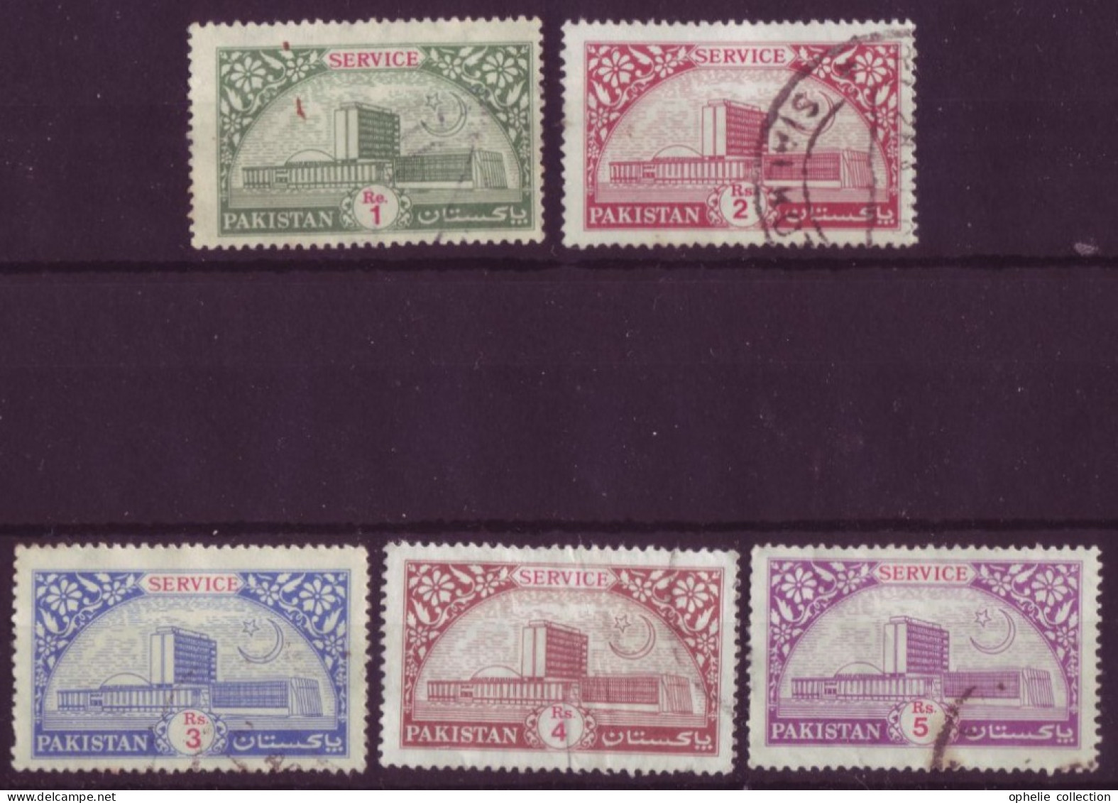 Asie - Pakistan - Service - 5 Timbres Différents - 6631 - Pakistan