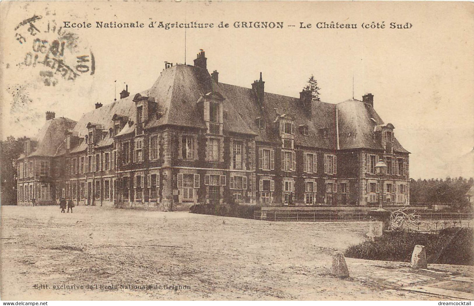 (Se) 4 X Cpa 78 GRIGNON. Ecole Nationale D'Agriculture. Grands Laboratoires, Château. Tourelle Du Gué Et Médaillons - Grignon