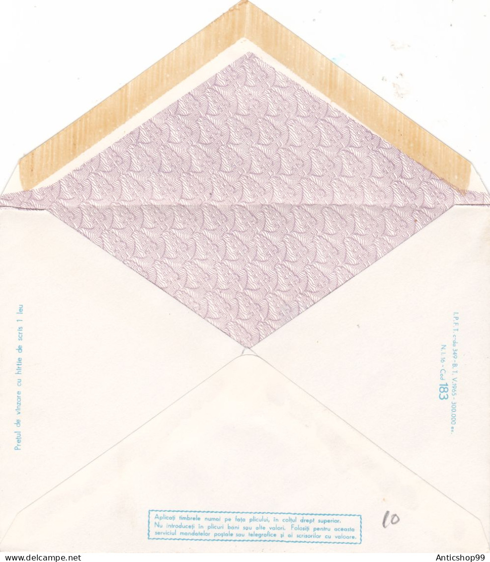 BIRD , UNUSED,  COD 183/ 1965 , COVERS STATIONERY   ROMANIA - Ganzsachen