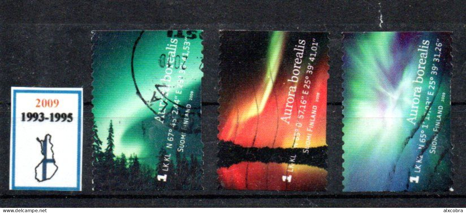 Suomi Finland Aurora Borealis 2009 1993-1995 USED - Used Stamps