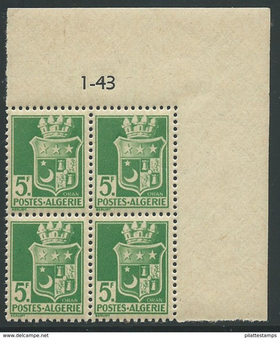 ALGERIE N°183** COIN DATE DU 1/43 - Unused Stamps