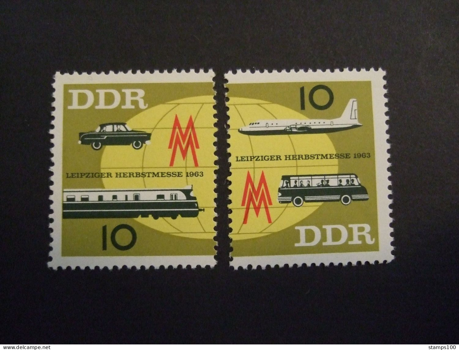 DDR 1963 - Leipziger Messe, Nr. 976 - 977  MNH** (A15-TVN-01) - Bus