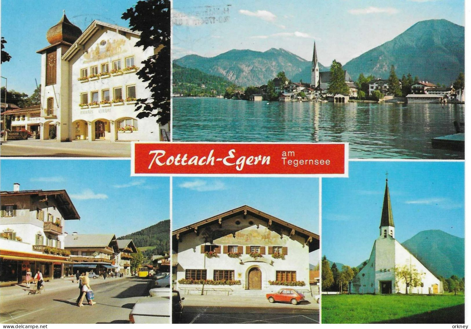 Duitsland 55 Rottach-Egern Rathaus, Malerwinkel, Hauptstrasse - Mühldorf