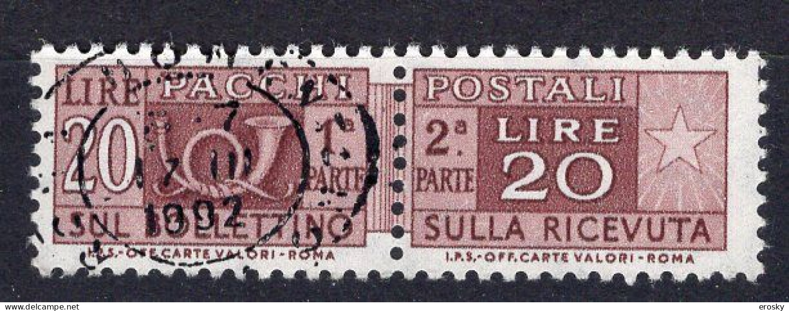 Y6256 - ITALIA PACCHI Ss N°104 - ITALIE COLIS Yv N°104 - Postal Parcels